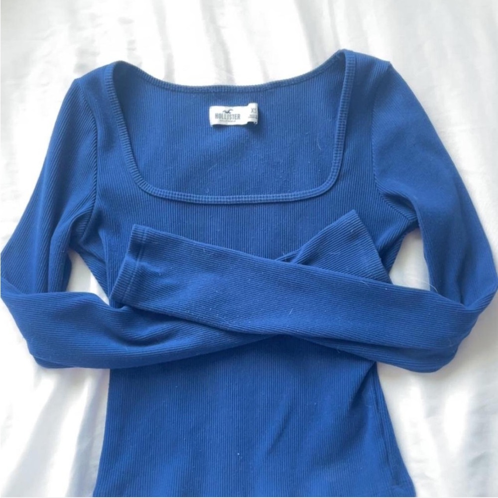 Hollister Royal Blue Square Neck Top